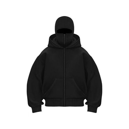 Fleece-lined and Thickened Double-layered Hooded Zip-up Sweatshirt Jacket